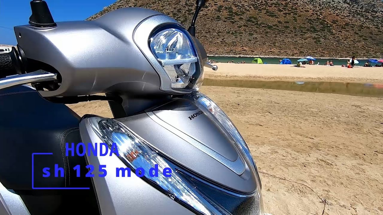 Honda SH 125 mode review . Kokkina Fegaria test