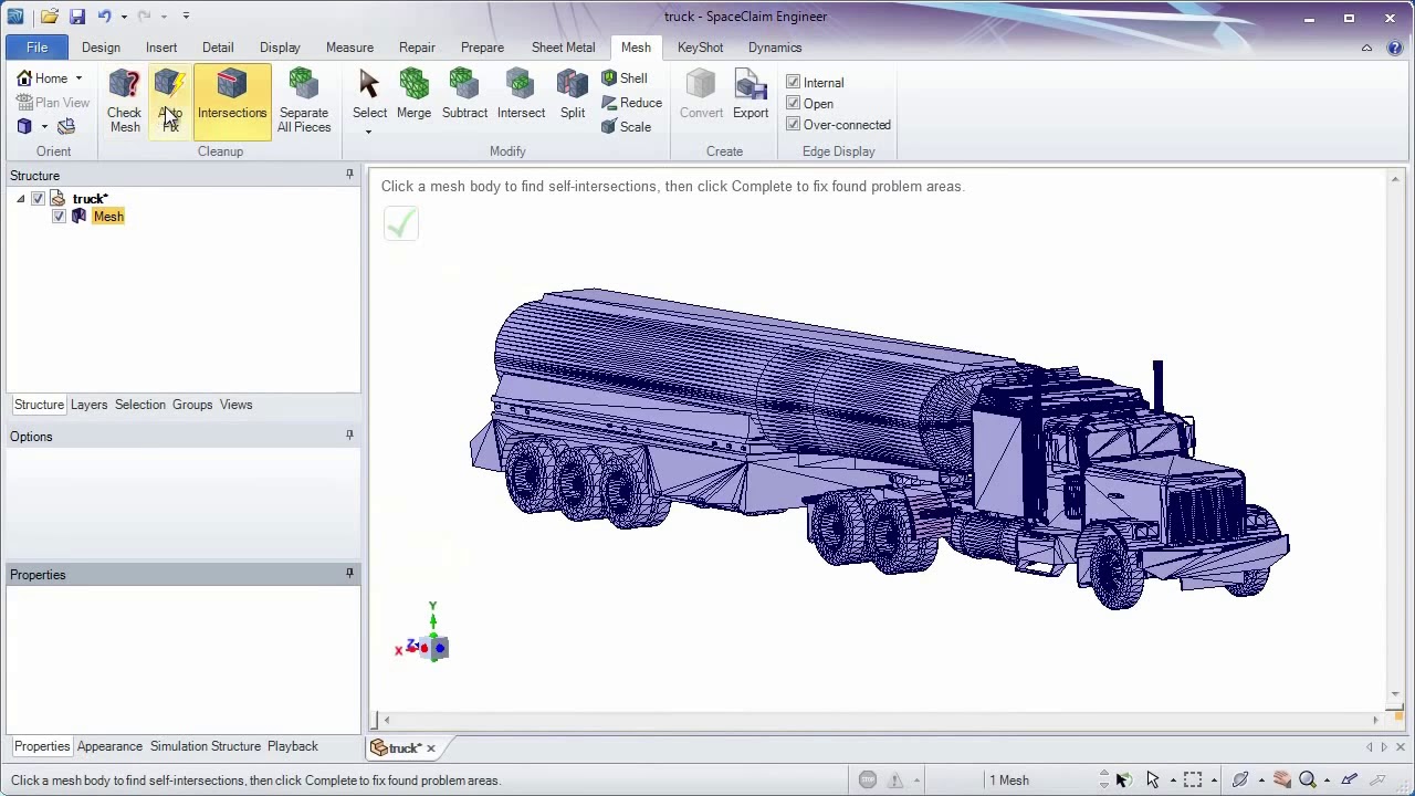 SpaceClaim: STL Prep for 3D Printing Module