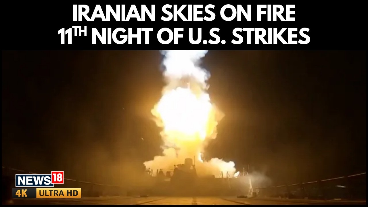 U.S.- Iran War | Trump Targets Iranian Military Infrastructure | 11th Night Of Intense Strikes | 4K