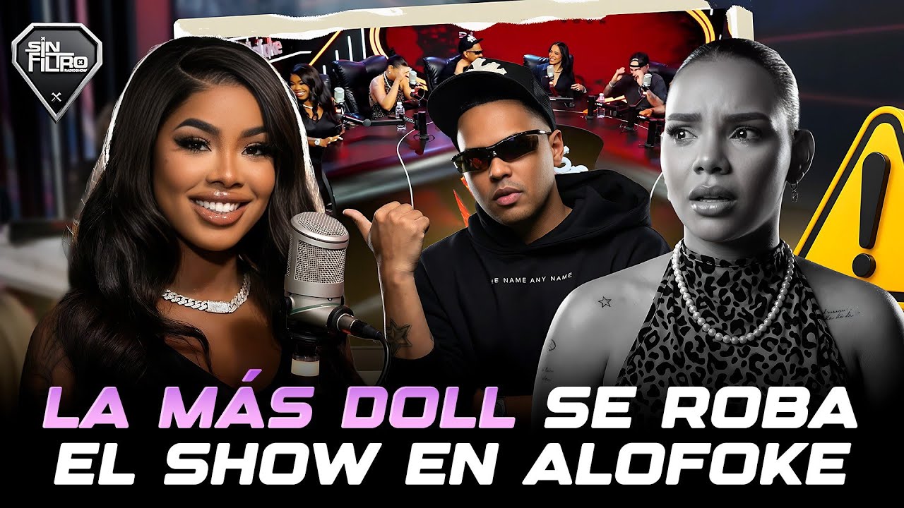 ¡PELIGRA VITALY! LA MÁS DOLL DEBUTA COMO PANELISTA EN ALOFOKE Y SE ROBA EL SHOW