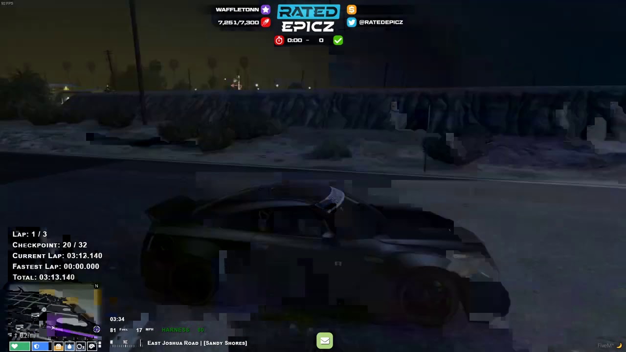 Randy wins a extremely spicy race