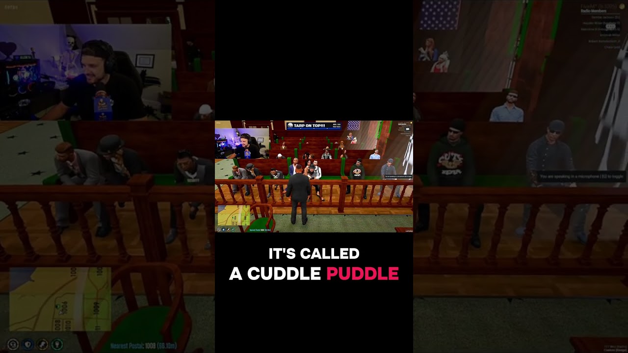 Cuddle Puddle in court… Sure why not😅🤔 