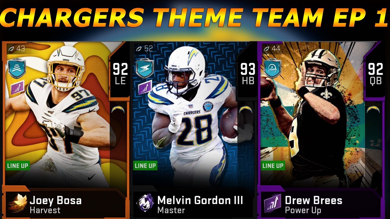 ALL-TIME LA CHARGERS THEME TEAM! MADDEN 20 ULTIMATE TEAM