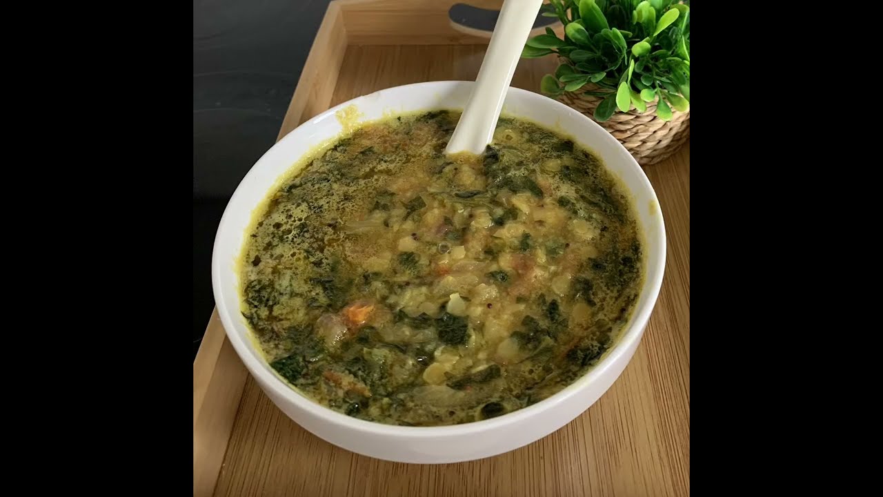 Methi Dal , Fenugreek leaves with red Lentil 