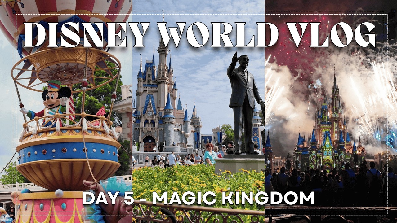 DISNEY WORLD VLOG - Day 5! Magic Kingdom, Festival of Fantasy, and Happily Ever After! | May 2025