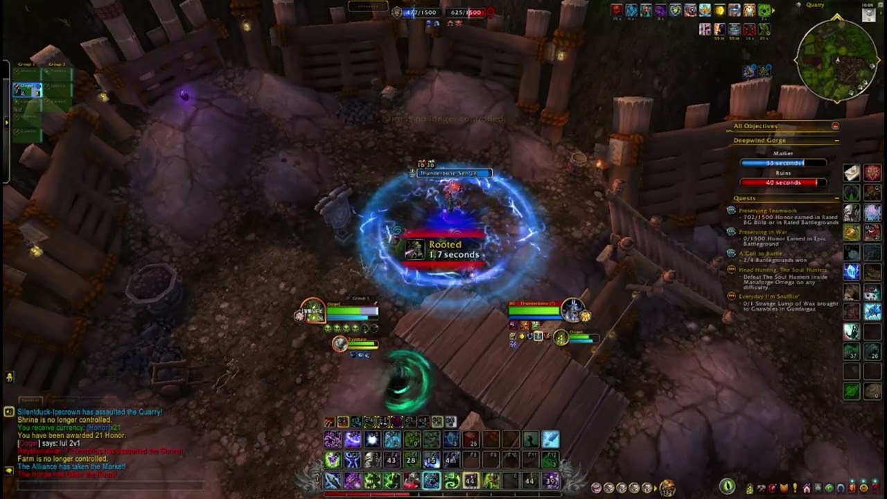 Solo RBG blitz, 1 v 2 Unholy Dk vs Enh Sham and Dev DH fight for the flag cap!! GG