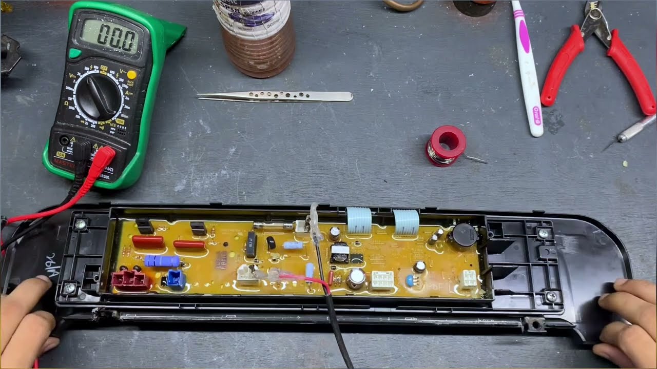 Panasonic Top Load Washing Machine PCB Repair - Panasonic W/M PCB Dead Repair - Washing Machine PCB