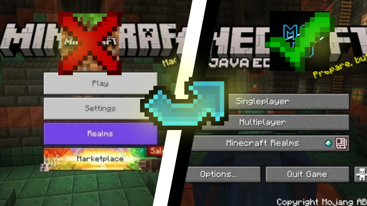 كيف تلعب ماين كرافت الجافا على الجوال 🔥 ( مجانا )