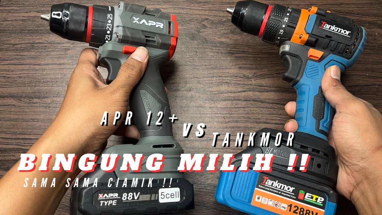 APR AP12+ VS Tankmor Brushless Drill | Jadi bingung pilih mana ?!?!