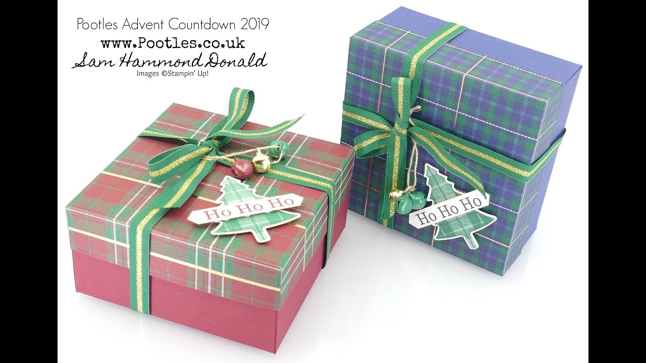 Pootles Advent Countdown 2019 #21 Perfectly Plaid Boy Box Tutorial