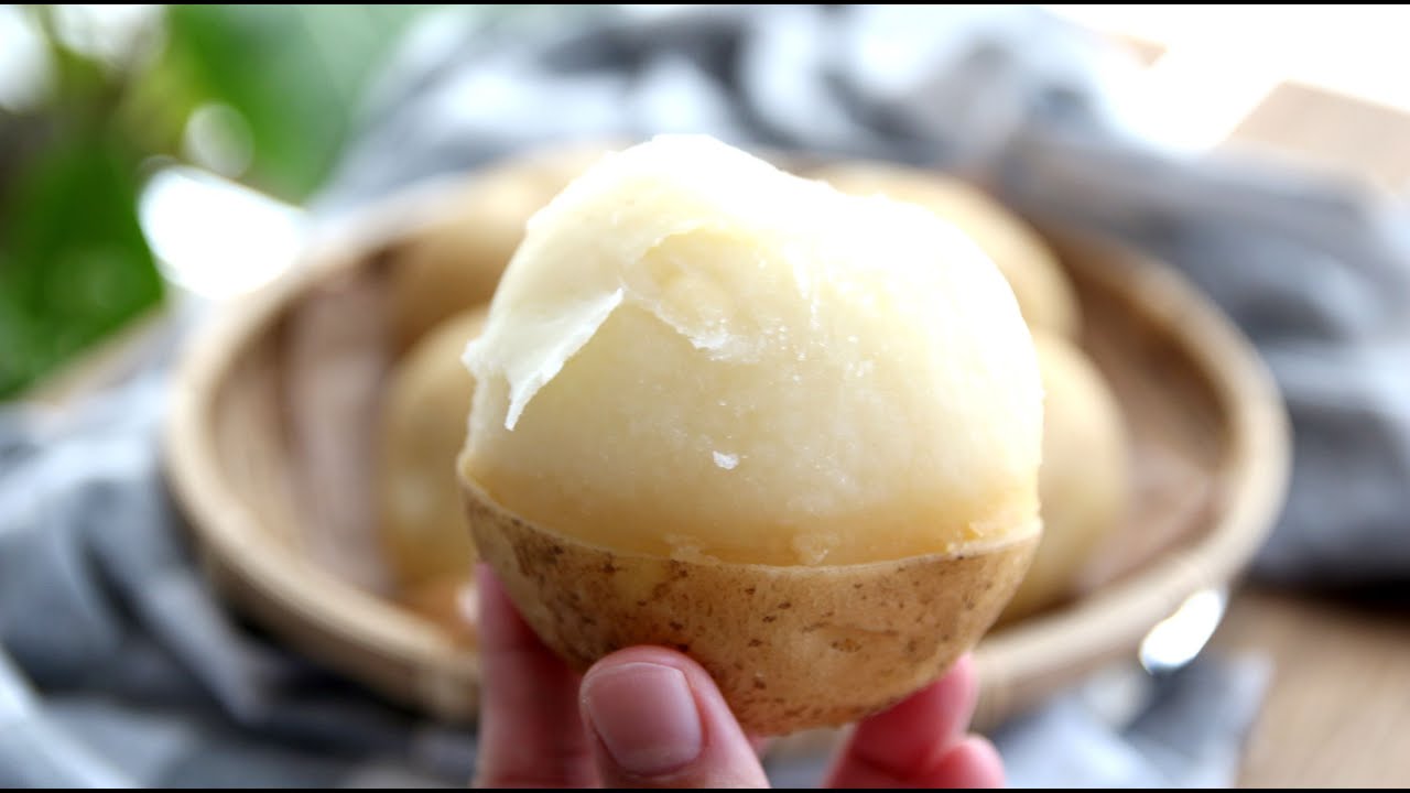 감자 껍질 1초만에 벗기도록 감자 맛있게 삶는법
