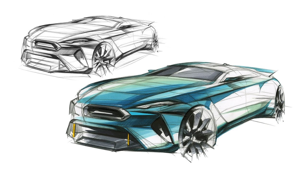 자동차 스케치(Car Sketch & Marker)