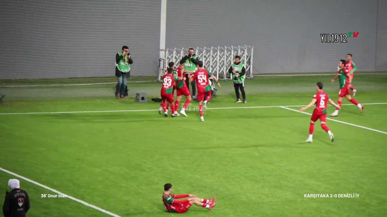 KARŞIYAKA 2-0 DENİZLİ İY. Maçın Gollleri. YIL1912TV Kamerasından😉