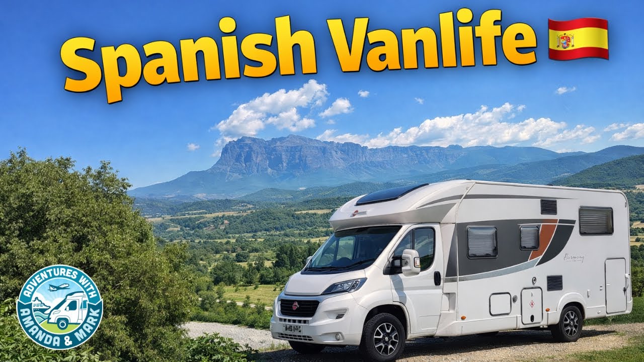 Motorhoming in Spain - Stunning Pyrenees Scenery, Free Park-Up & Campsite with a Pool