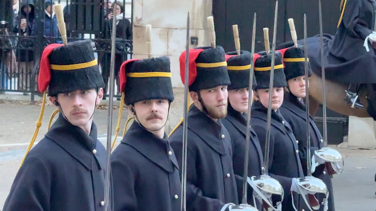 Female officer taking The King's Troop Royal Horse Artillery Punishment Parade