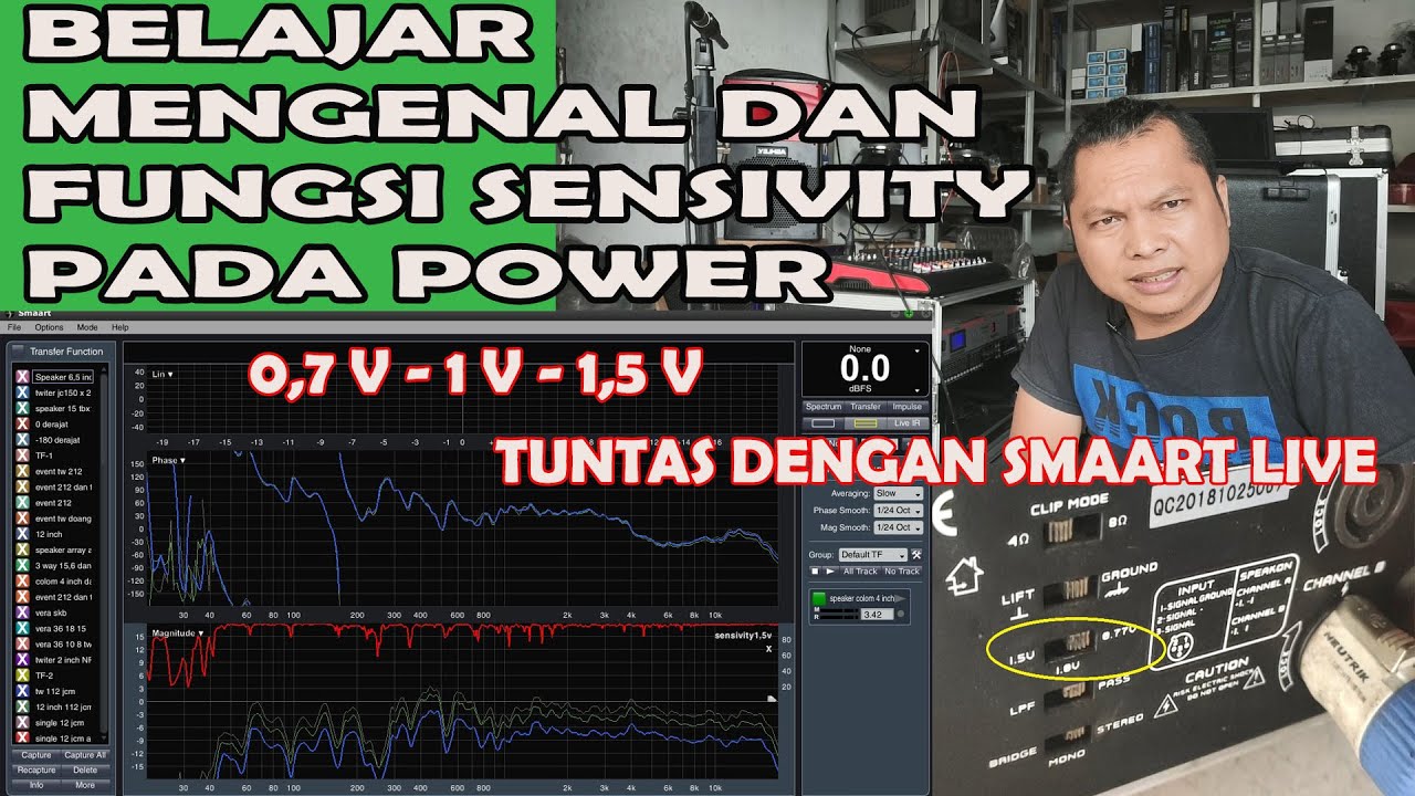 BELAJAR MENGENAL DAN FUNGSI SENSIVITY PADA POWER DENGAN PENGUJIAN DI SMAART LIVE