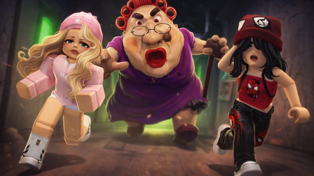 A AVÓ MALVADA CORRE MAIS RÁPIDO QUE EU - Escape da Avó Malvada Obby!