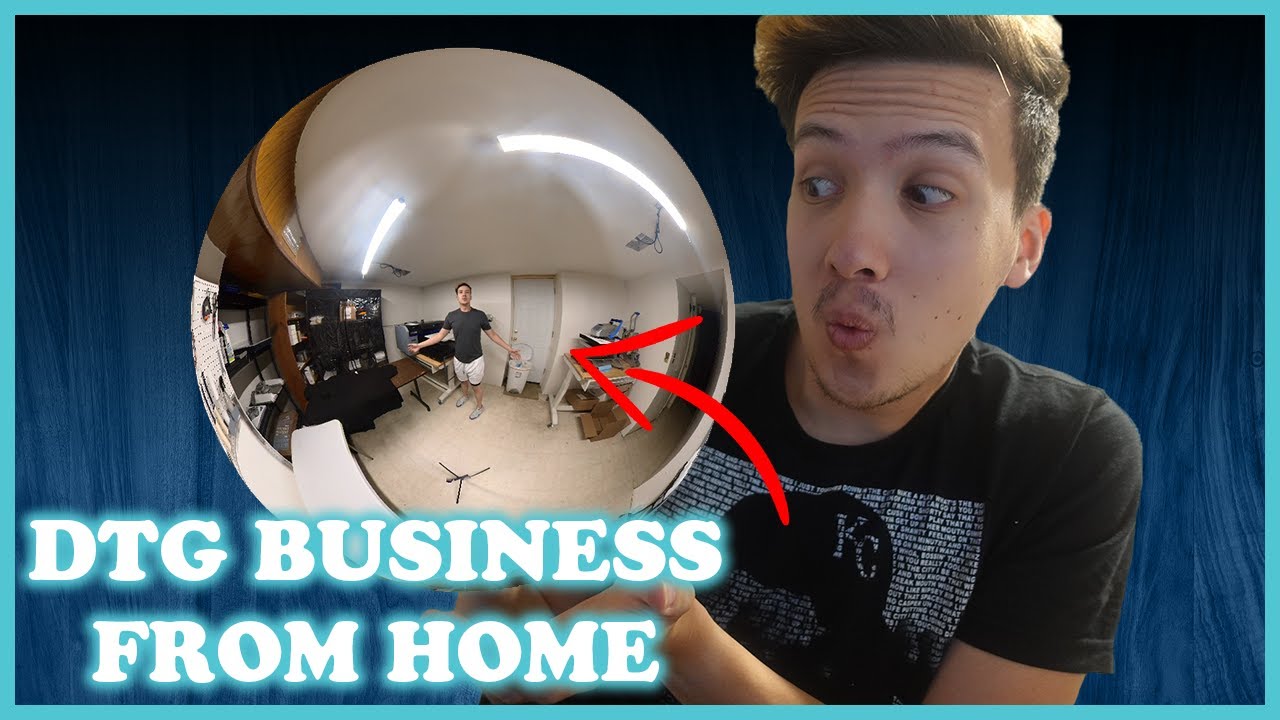 COMPLETE Direct-To-Garment Epson F2100 Room Tour in 360°!! Print on Demand Home Business Setup