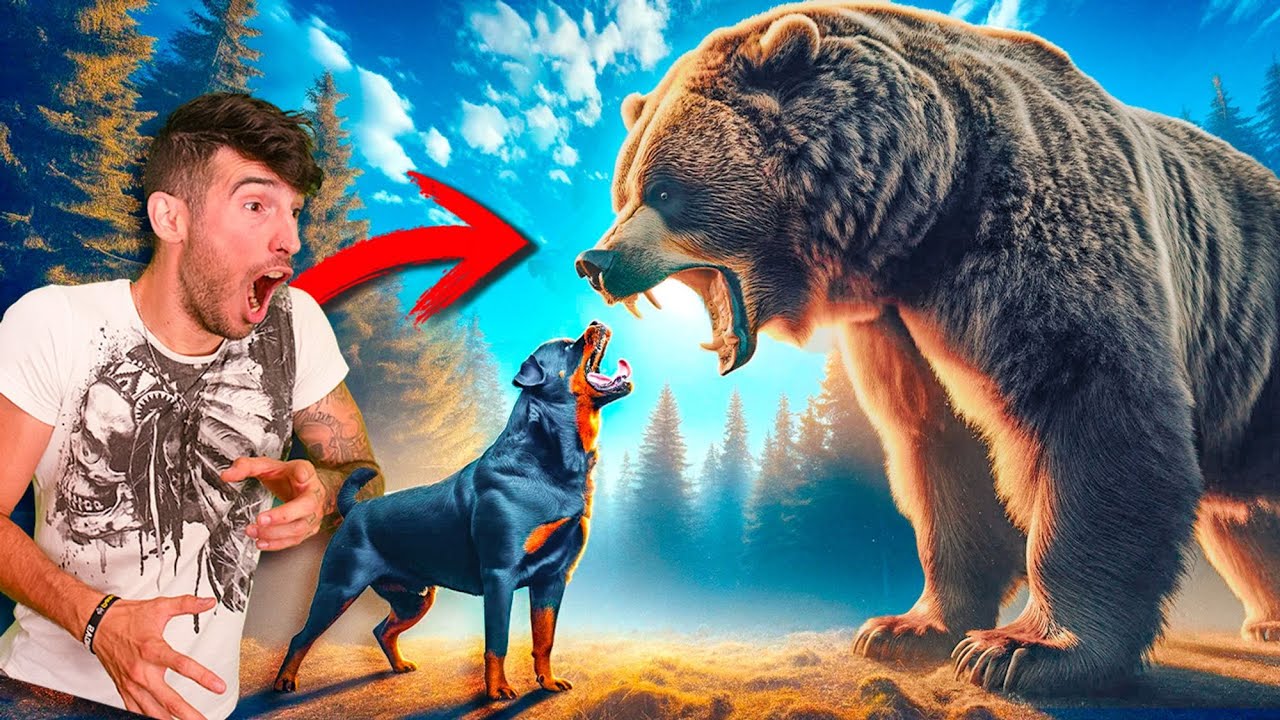 MI PERRO VS UN OSO AGRESIVO !! Ranch Simulator!!