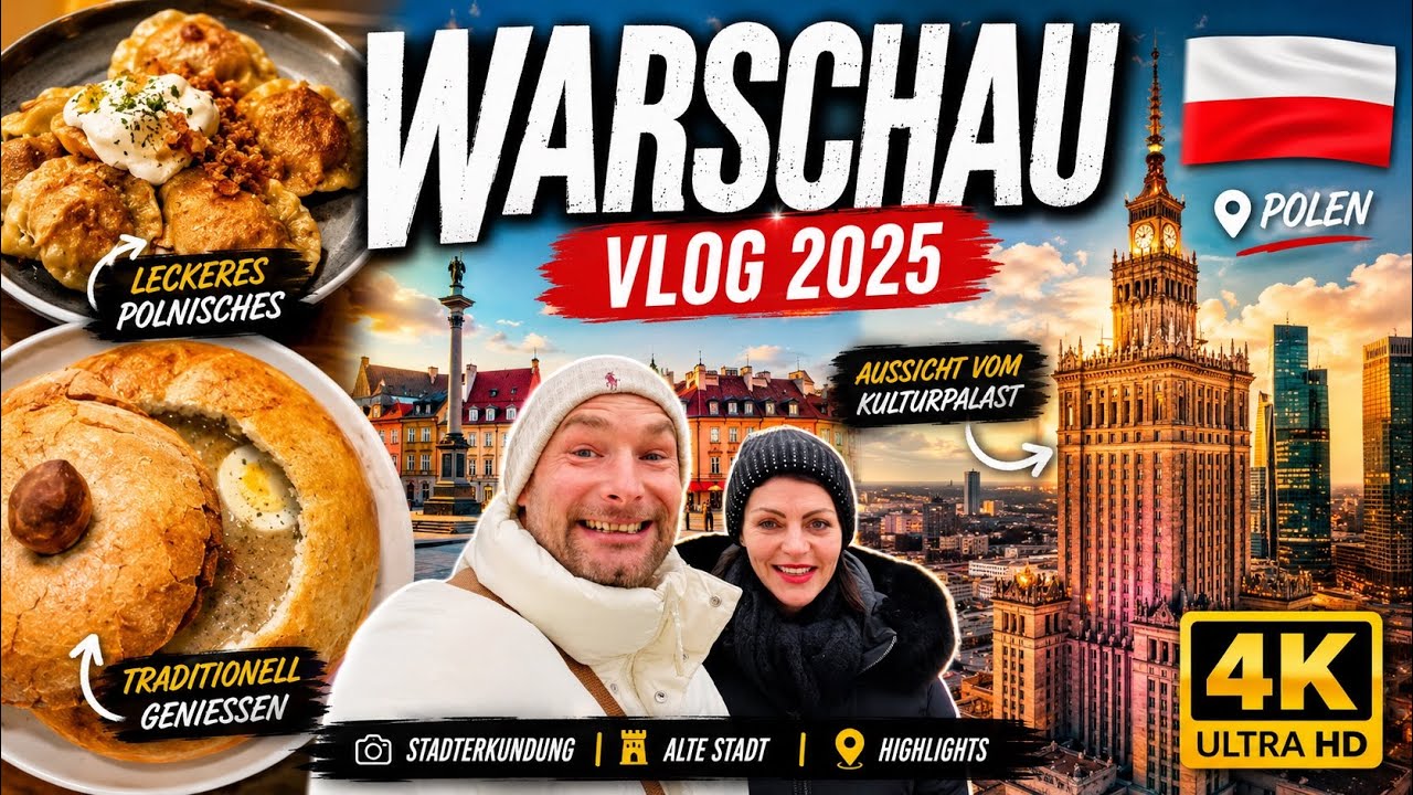Warschau Vlog 2025 🇵🇱 | Kulturpalast | Altstadt | Pierogi essen | #warschau