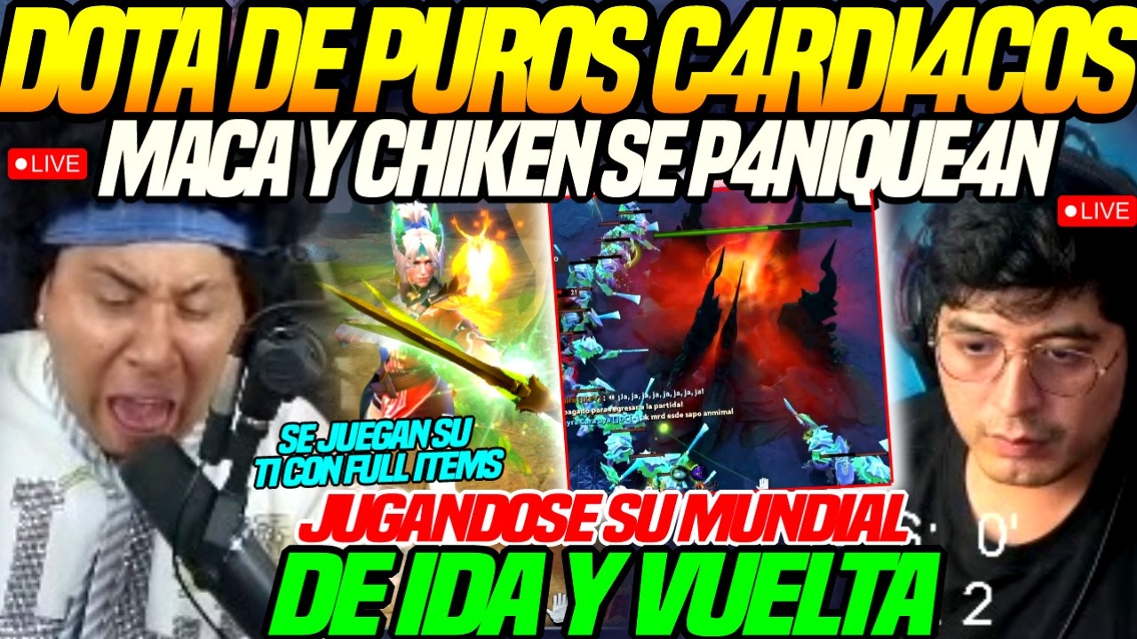 😲VOLTIS tras VOLTIS en DOTA de PUROS C4RDI4COS😲MACARIUS y Chiken se JUEGAN su TI de IDA y VUELTA