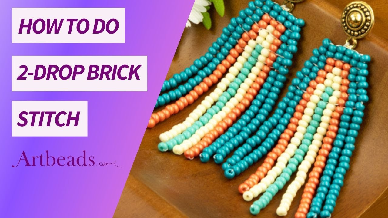 How to do 2-Drop Brick Stitch with Preciosa Czech Glass Seed Beads