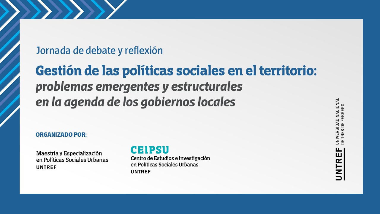 Gesti&oacute;n de las pol&iacute;ticas sociales en territorio