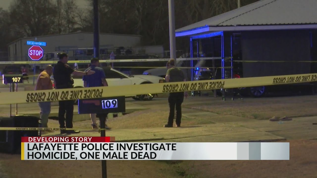 Lafayette homicide investigation underway, one male dead