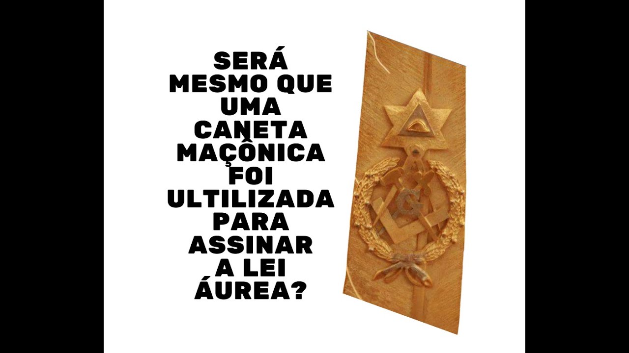 Uma Caneta Ma&ccedil;&ocirc;nica foi Utilizada para Assinar a Lei &Aacute;urea?