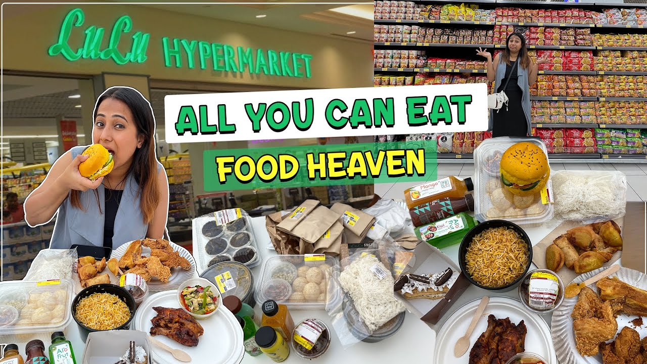 All You Can eat at LULU FoodCourt | Best Hypermarket | Unique Food Items| Bengaluru Food Series Ep-9