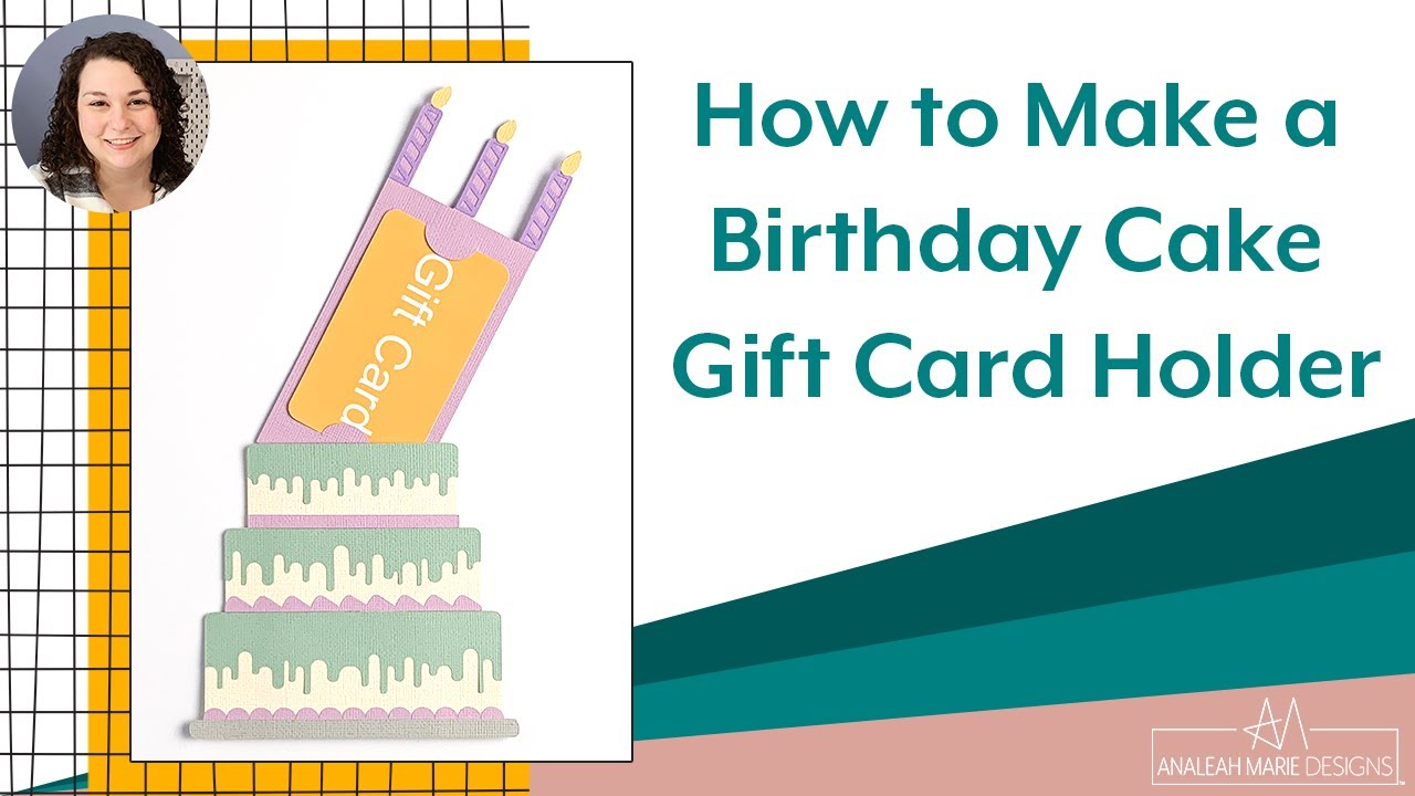 Birthday Cake Gift Card Holder Assembly