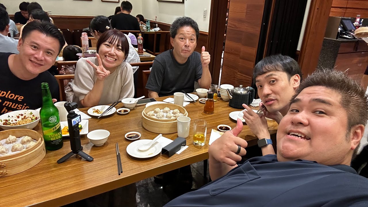 台湾、台中へ達也君と小籠包を食べに行きました✈️