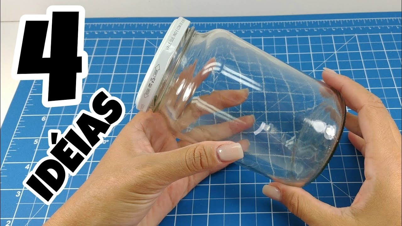 4 IDÉIAS ESPETACULARES COM POTES DE VIDRO ❤️