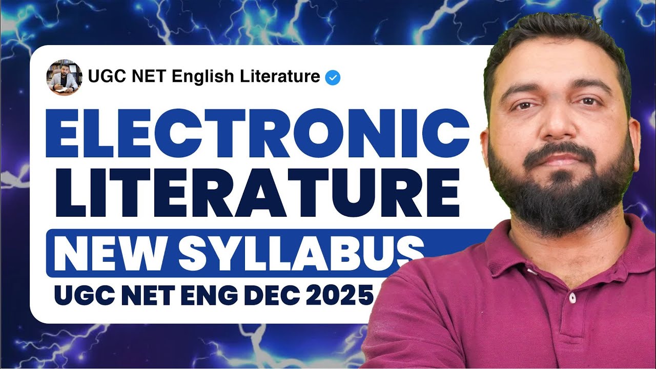 What Is Electronics Literature? 🔥Concepts,Theories And Books | Latest NEW Syllabus UGC NET English |