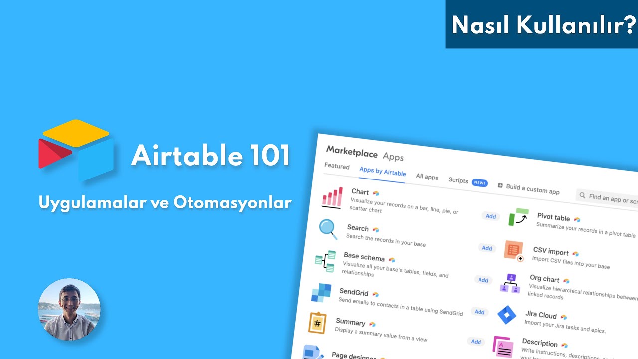 Airtable Nasıl Kullanılır? - 2 - (Uygulamalar ve Otomasyonlar)
