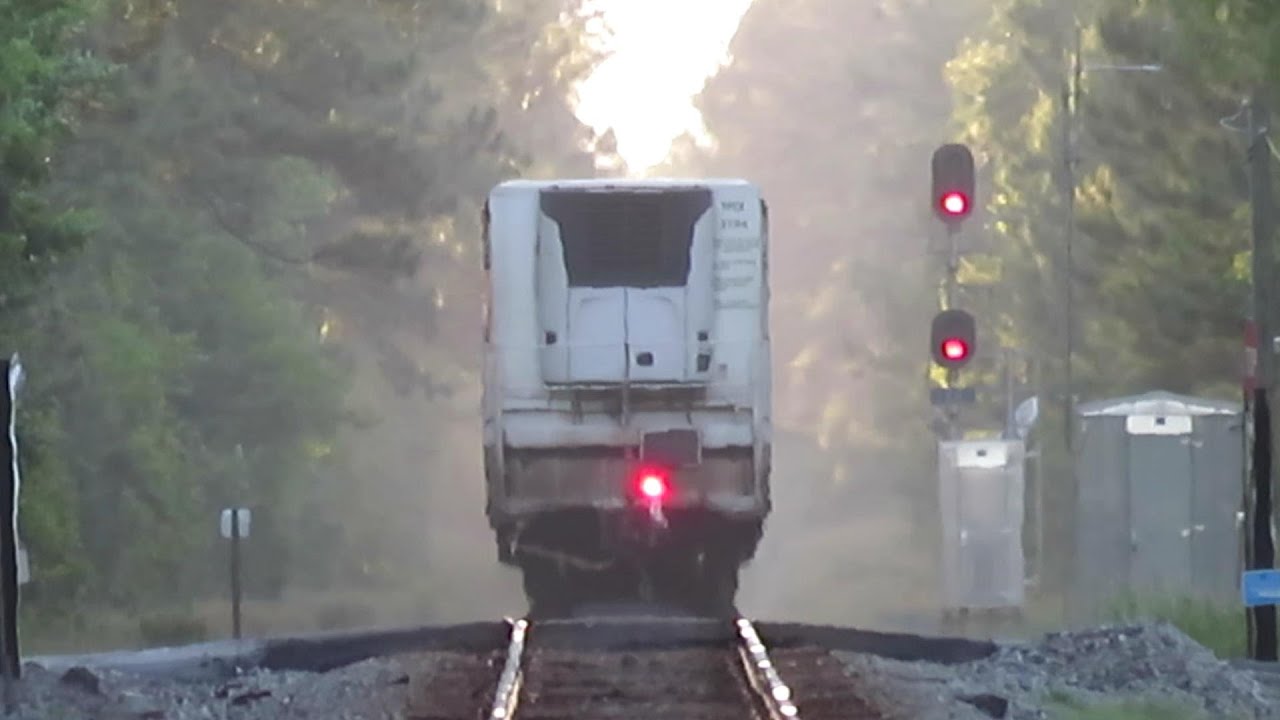 Manifest Freight Train Knocks Out Signal