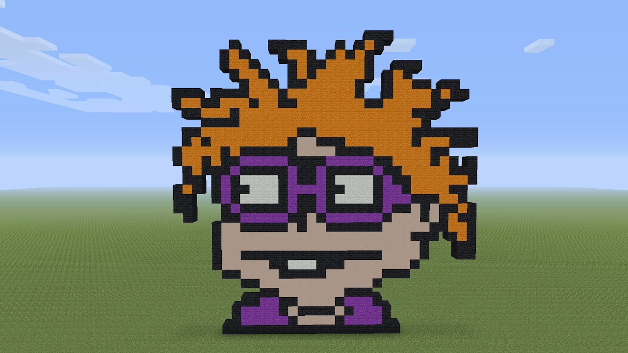 Minecraft Pixel Art - Chuckie Finster From Rugrats