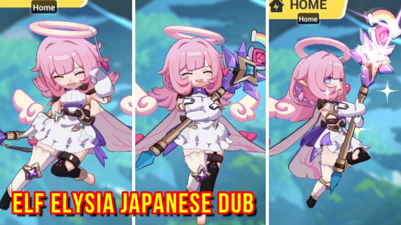 (JP Dub) ELF Elysia Voice Lines | Honkai Impact 3rd
