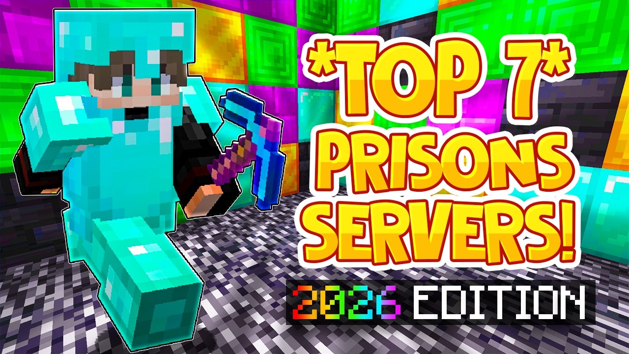 TOP 7 PRISON SERVERS *2026* | Best Minecraft OP Prison | 1.8/1.19/1.20+ JAVA & BEDROCK SERVER