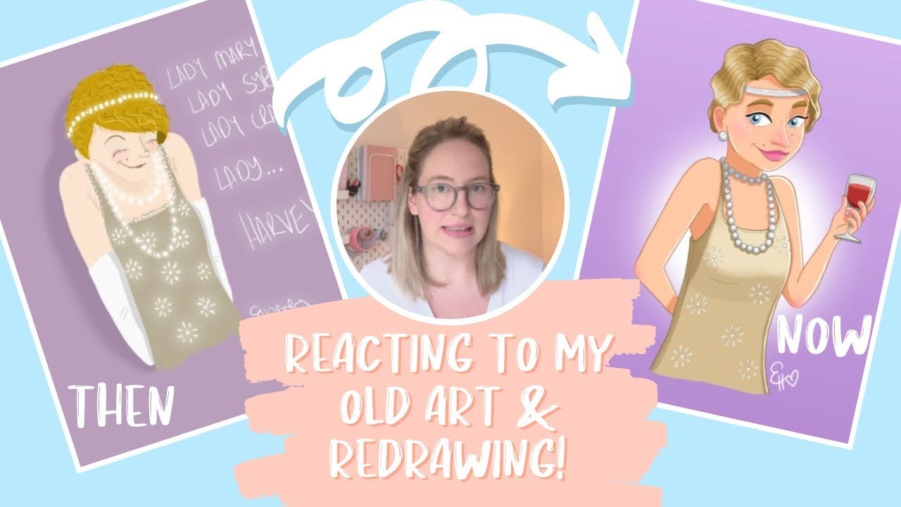 LOOKING THROUGH MY OLD ART & REDRAWING!