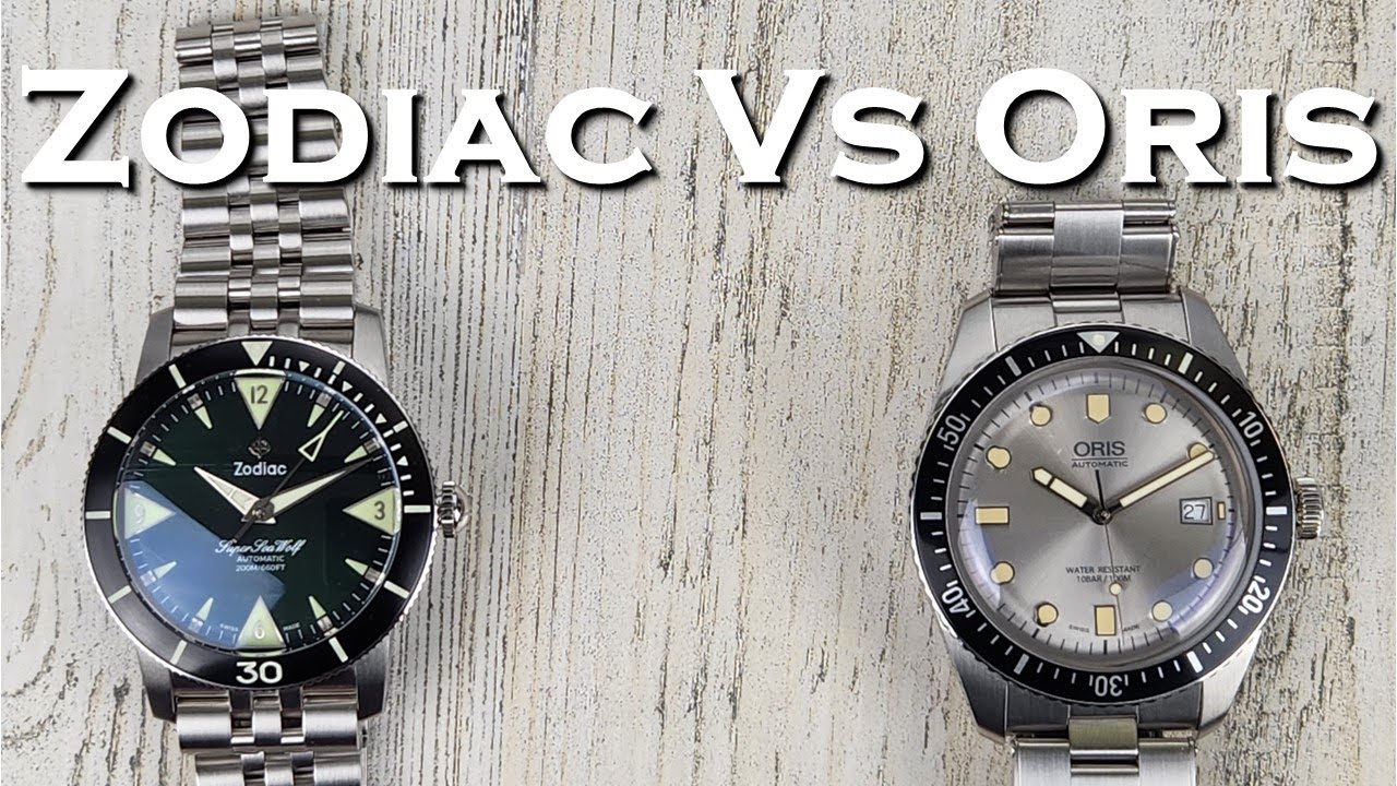 Zodiac Super Sea Wolf Skin Diver против Oris Divers Sixty-Five