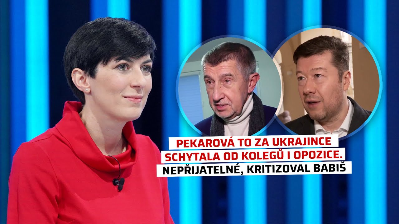 Pekarová to za Ukrajince schytala od kolegů i opozice. Nepřijatelné, kritizoval Babiš