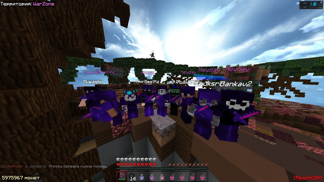 #4 | ZonixCraft | ClanWar | osada/def/raid/end