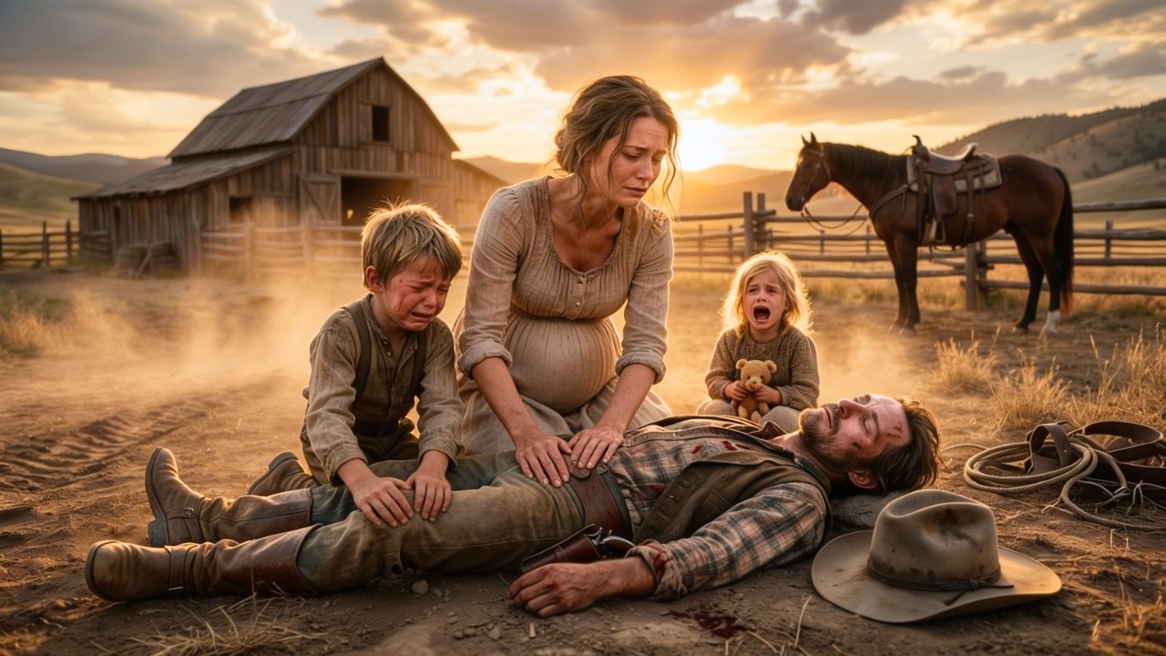 Pregnant Woman Saved a Dying Widow Cowboy and His Kids — She Never Expected What Came Next