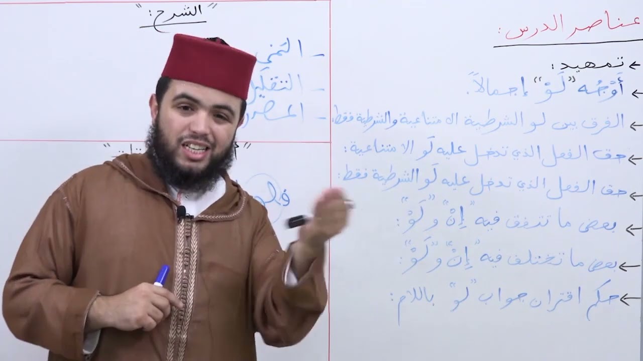الأسبوع 5:  شرح ألفية ابن مالك فصل: أما ولولا ولوما  / مادة النحو الثالثة ثانوي عتيق.