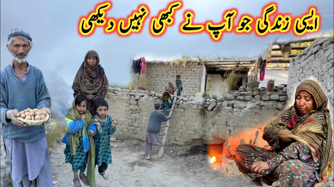 Siachen Village Family Life in Mountain | Life in Winter At Gilgit Baltistan Village 