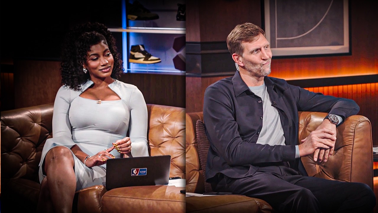 Dirk's Priceless Reaction To Heat's 20th Anniversary Of The '06 Title 😆