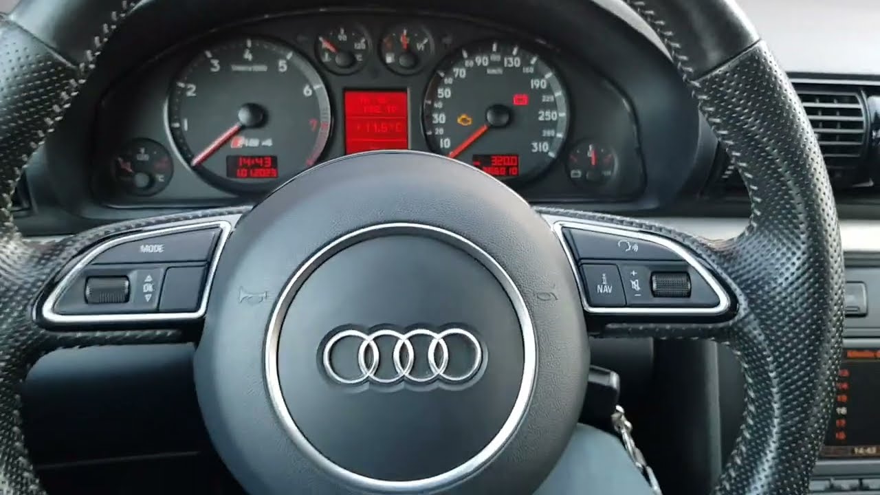 S4 B5 RNS-E LED SDS Bluetooth MFSW with A4 B8 Steering Wheel - a4 b5 rnse