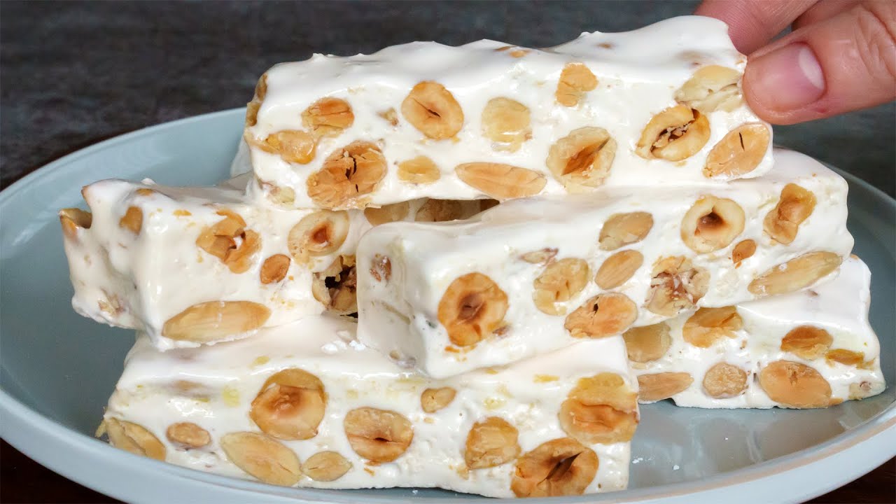 Quick, easy nougat perfect for holidays and Christmas 🎄!  it melts in mouth! No baking