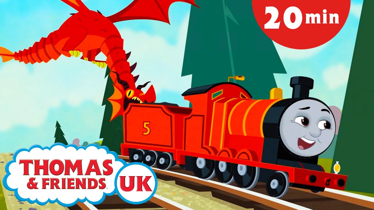 Thomas & Friends UK - All Engines Go Shorts | James and the Dragon + more kids cartoons!
